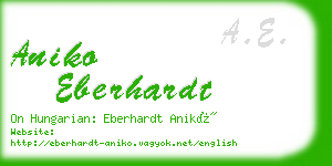 aniko eberhardt business card